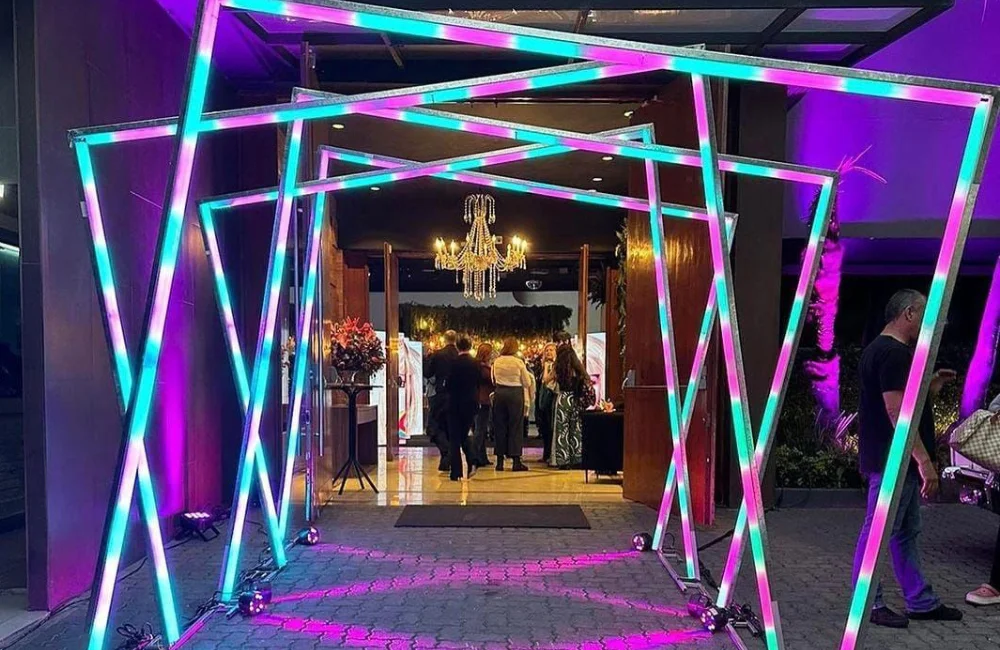 Evento social produzido pela LM Light Pro